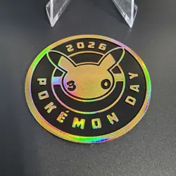 Pikachu 051 /162 Stamped 2026 Pokemon Day 30 Promo TCG With Coin - Image 2