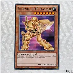 Elemental Hero Bladedge - SDHS-EN009 - Common 1st Edition Yugioh - Image 1