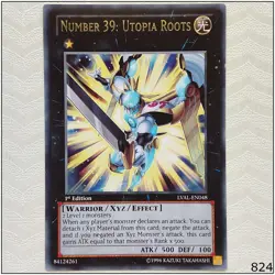 Number 39: Utopia Roots - LVAL-EN048 - Rare 1st Edition Yugioh - Image 1