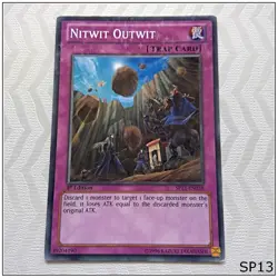 Nitwit Outwit - SP13-EN038 - Starfoil Rare 1st Edition Yugioh - Image 1