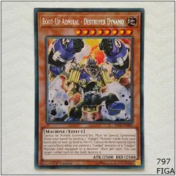 Boot-Up Admiral - Destroyer Dynamo - FIGA-EN002 - Secret Rare 1st Edition Yugioh - Image 1