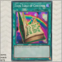Toon Table of Contents - DASA-EN043 - Super Rare 1st Edition Yugioh - Image 1