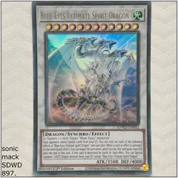 Blue-Eyes Ultimate Spirit Dragon - SDWD-EN043 - Ultra Rare 1st Edition Yugioh - Image 1
