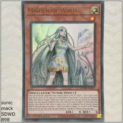Maiden of White - SDWD-EN041 - Ultra Rare 1st Edition Yugioh - Image 1