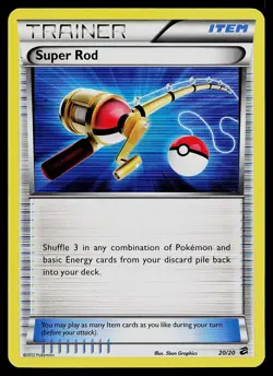 Pokemon Card - Super Rod Dragon Vault 20/20 Holo Rare - Image 1