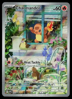Pokemon Card - Charmander Scarlet & Violet Promo 044 Holo Illustration Rare - Image 1