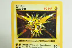 Pokemon card TCG Zapdos 16/102 Holo Rare Base Set 1999 English MP - Image 2