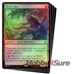 Foil Hired Claw X4 M/NM Magic: The Gathering MTG Bloomburrow - Image 1