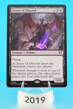 MTG Sower of Discord Commander Masters Regular #187 - Image 1