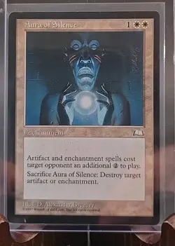 Aura of Silence Weatherlight MTG Regular Lightly Played - Image 3