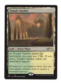 MTG Magic the Gathering Temple Garden (127/1320) Secret Lair Drop Series NM - Image 1