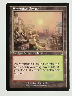 MTG Magic the Gathering - Stomping Ground - (413) Ravnica Remastered NM - Image 1