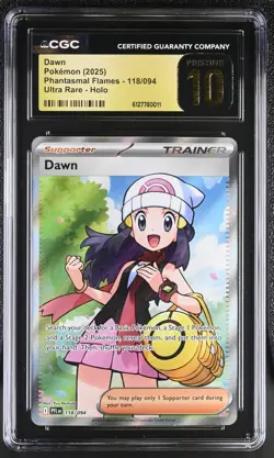 Pokemon Dawn 118/094 Ultra Rare Phantasmal Flames - CGC 10 PRISTINE - Image 1