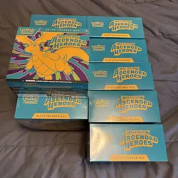 Pokemon TCG Mega Evolution Ascended Heroes ETB Unsealed Case of 10 (IN HAND) - Image 2