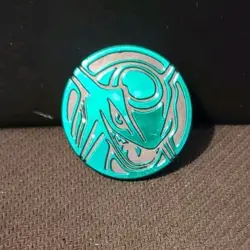 POKEMON RAYQUAZA GREEN HOLO COIN - Image 1