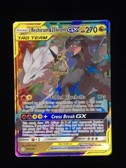 Reshiram & Zekrom GX 157/236 Pokemon SM - Cosmic Eclipse 🔥🔥🔥 - Image 1