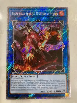 Yugioh! Promethean Princess, Bestower of Flames PHNI-EN052 Quarter QCSR NM - Image 1