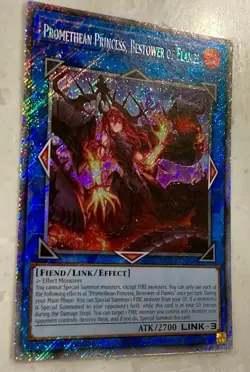 Yugioh! Promethean Princess, Bestower of Flames PHNI-EN052 Quarter QCSR NM - Image 2