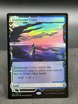 Seachrome Coast Zendikar Rising Expeditions Foil Card NM - Image 1
