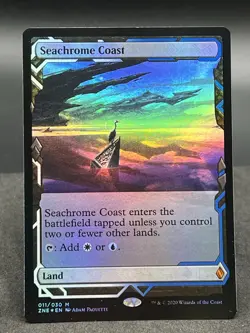 Seachrome Coast Zendikar Rising Expeditions Foil Card NM - Image 2