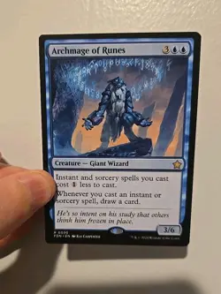 1x Archmage Of Runes NM Foundations Rare Magic The Gathering Card MTG EDH - Image 1