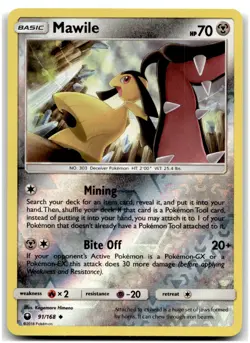 Mawile 91/168 Reverse Holo SM - Celestial Storm Pokemon Card NM - Image 1