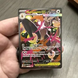 Mega Lopunny EX 128/094: Phantasmal Flames Holo Ultra Rare Pokemon Card 128/094 - Image 1