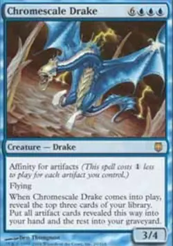 4x Chromescale Drake ~ Heavily Played Darksteel MTG Magic x4 4 UltimateMTG Plays - Image 1