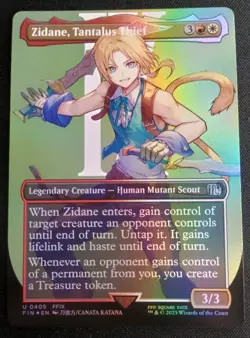 MTG Final Fantasy - Zidane, Tantalus Thief - Foil Borderless - Image 1