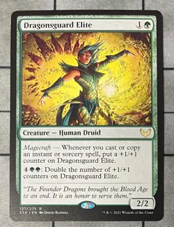 DRAGONGUARD ELITE 127 Strixhaven School of Mages MTG Magic the Gathering NM - Image 1