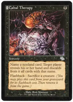 Cabal Therapy 2002 Judgment Black Uncommon Sorcery MTG NM AZ3 - Image 1