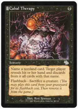 Cabal Therapy 2002 Judgment Black Uncommon Sorcery MTG NM AZ4 - Image 1