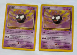 Pokemon Fossil 2x Gastly LP 1999 33/62 Uncommon 2 - Image 1