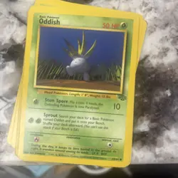 Pokemon TCG Oddish Jungle 1st Edition Common Card 58/64, Regular - Image 1