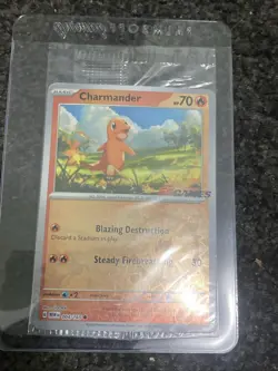 Charmander - 004/165 - Pokemon 151 EB GAMES Stamp - Sealed Promo - Pokemon - Image 2