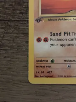 Pokemon TCG Brock's Sandshrew Gym Heroes 1st Ed 72/132 Common Basic 50 HP Regul… - Image 2