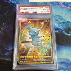 2021 POKEMON CELEBRATIONS FULL ART/MEW 025 PSA 10 - Image 3