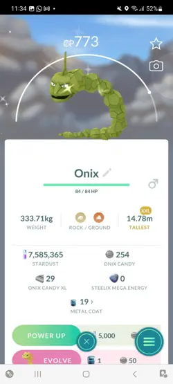 Pokemon Go Shiny Onix ( XXL) - Image 1