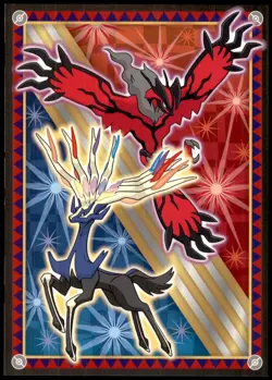 2013 Pokemon Center Exclusive Xerneas & Yveltal Postcard Japanese - Image 1
