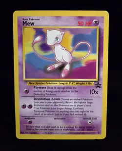 Pokemon TCG - MEW - #8 - BLACK STAR PROMO - POKEMON LEAGUE (2000) - WOTC - LP - Image 1