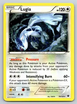 Lugia Rare XY - Fates Collide 78/124 LP Pokemon TCG - Image 1
