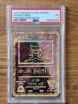 2000 Pokemon Game Movie Promo PSA 1 Ancient Mew Holo FRESH GRADE CASE - Image 1