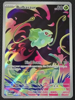 Pokemon TCG: Mega Evolution - Bulbasaur (133/132) Illustration Rare Full Art - Image 1