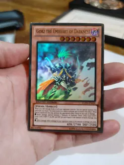 Yugioh Gorz the Emissary of Darkness GLD5-EN024 Gold Ghost Rare - Image 1