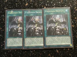 Yugioh 3x Forbidden Droplet MP22 Prismatic Secret Rare 1st Edition - Image 1