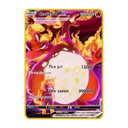 Charizard VMAX 999999point Gold Metal Pokemon Card Collectible Gift Display Gift - Image 2