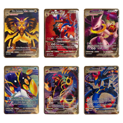NEW Arceus VMax Gold Solid Metal Pokemon Trading Card - V Max Card Best Gift HOT - Image 1