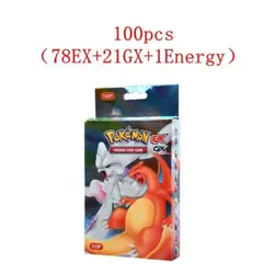 NEW! 100 pieces Gold Foil Cards GX EX Energy TCG Card Pokemon Charizard Rare new - Image 1