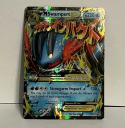 Pokemon TCG M Swampert EX XY87 XY Promo Holo Card Mega Water NM - Image 1