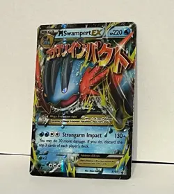 Pokemon TCG M Swampert EX XY87 XY Promo Holo Card Mega Water NM - Image 3